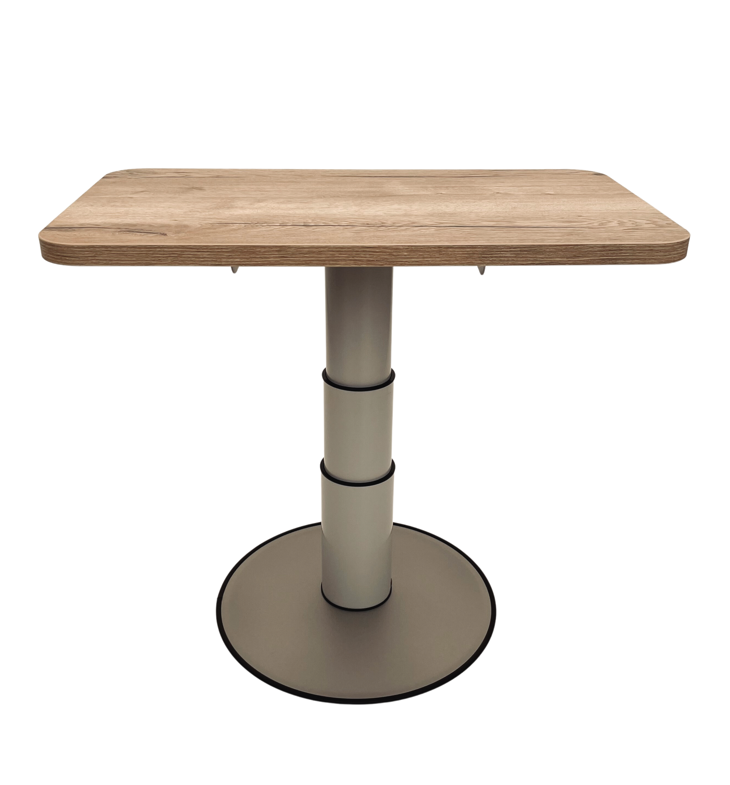 Motorhome table height adjustable