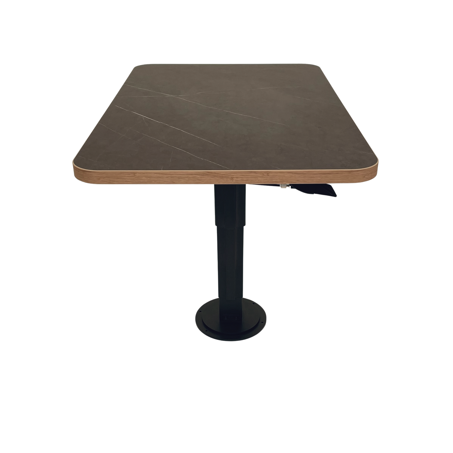 Motorhome table height adjustable